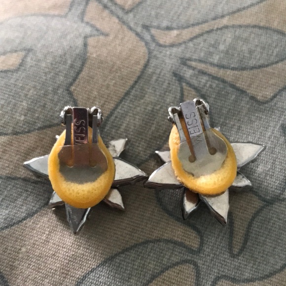 Blue quartz vintage Weiss earrings ! - Picture 4 of 4